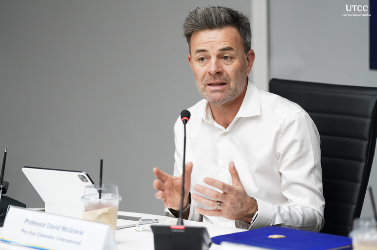 พิธีลงนามความร่วมมือ ระหว่าง มหาวิทยาลัยหอการค้าไทย กับ University of Chester ประเทศอังกฤษ